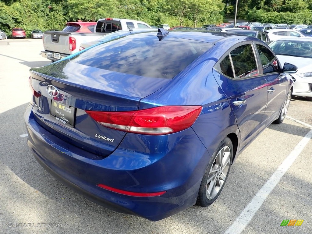 2017 Elantra Limited - Electric Blue / Gray photo #4