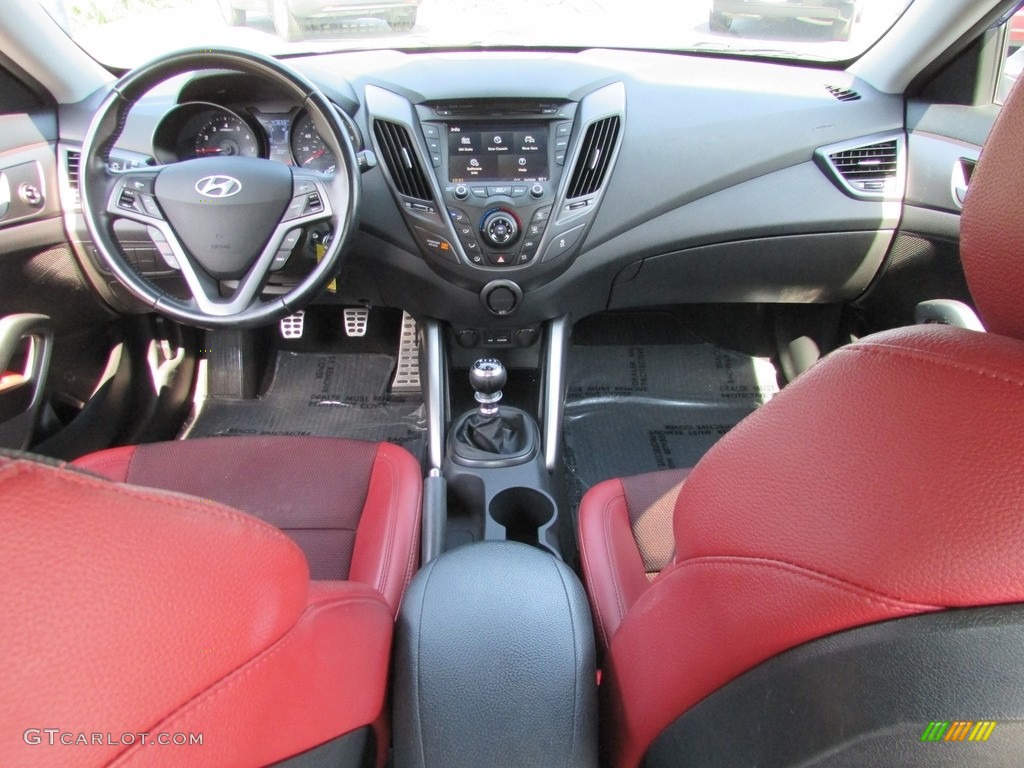 2014 Veloster Turbo - Marathon Blue / Black/Red photo #23