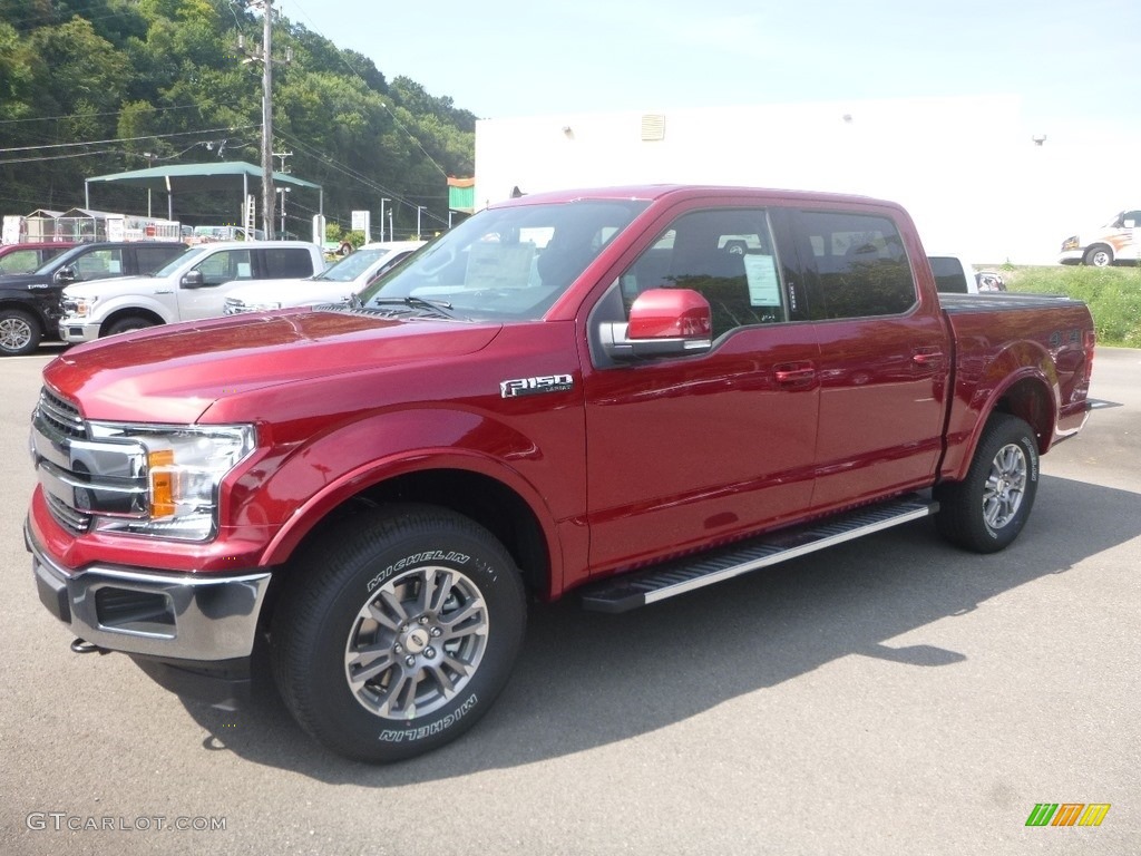 2019 F150 Lariat SuperCrew 4x4 - Ruby Red / Black photo #5