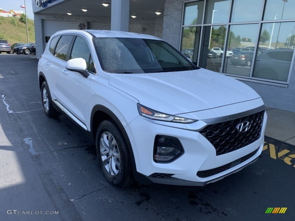 Quartz White 2020 Hyundai Santa Fe SE AWD Exterior Photo #134650181