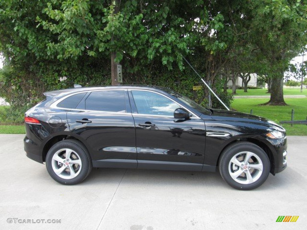 Santorini Black Metallic 2020 Jaguar F-PACE 25t Premium Exterior Photo #134651192