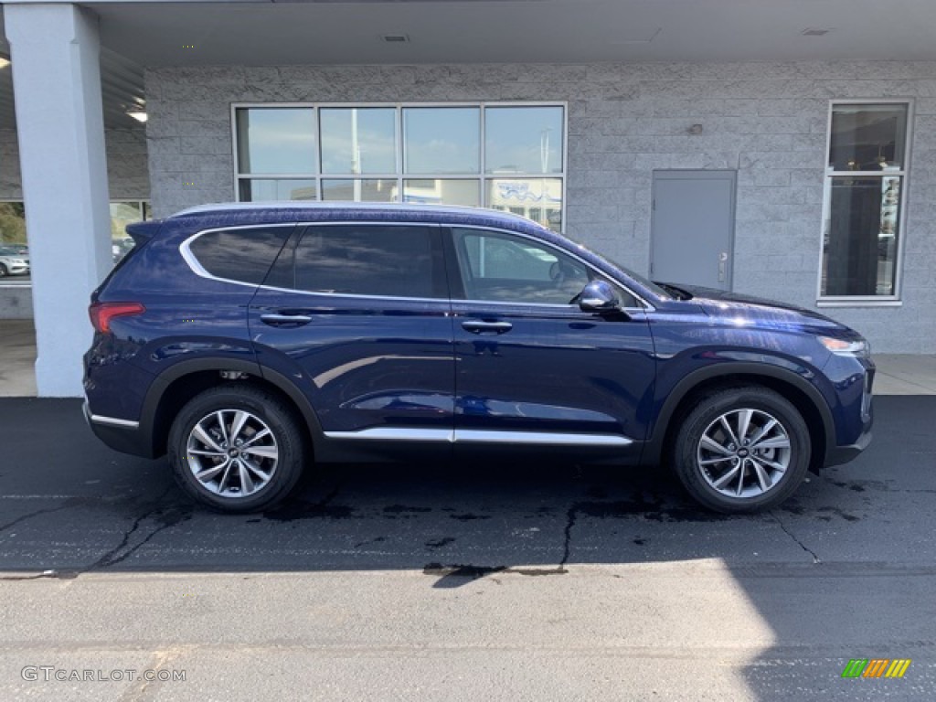 2020 Santa Fe SEL AWD - Stormy Sea / Espresso/Gray photo #3