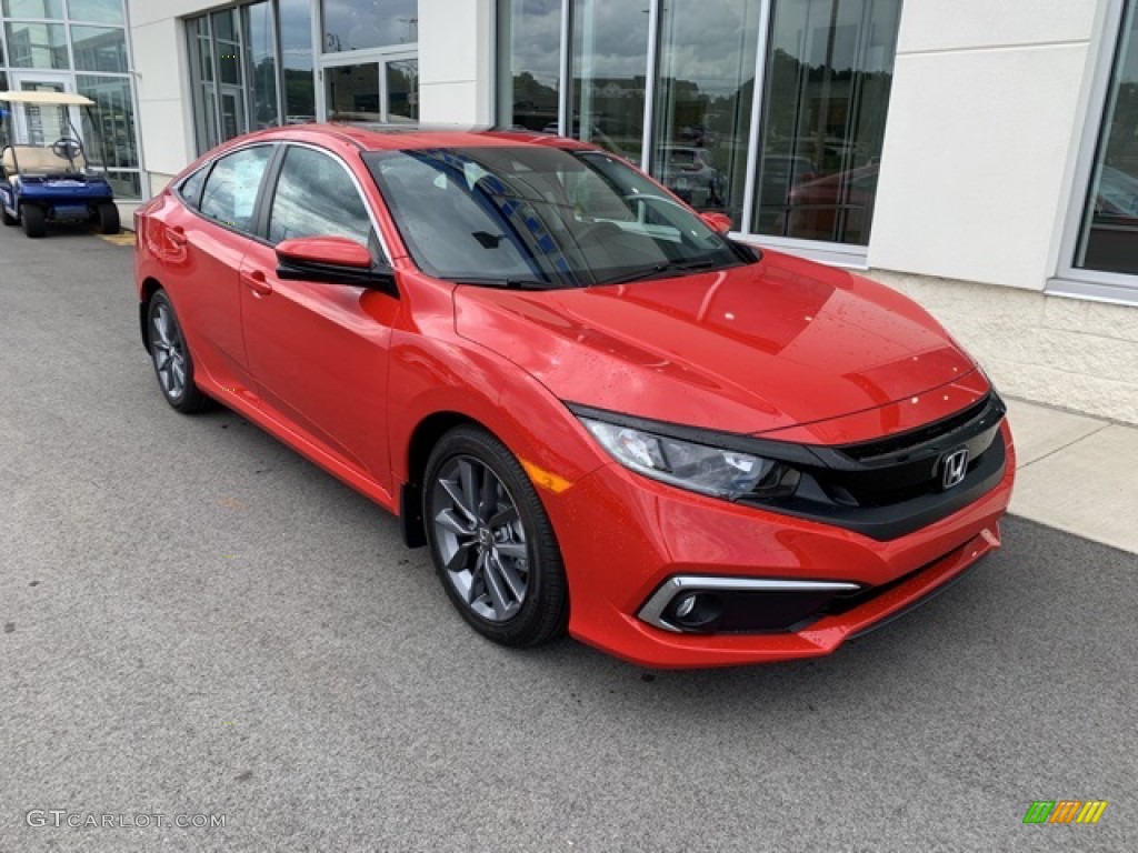 Rallye Red 2019 Honda Civic EX Sedan Exterior Photo #134654798