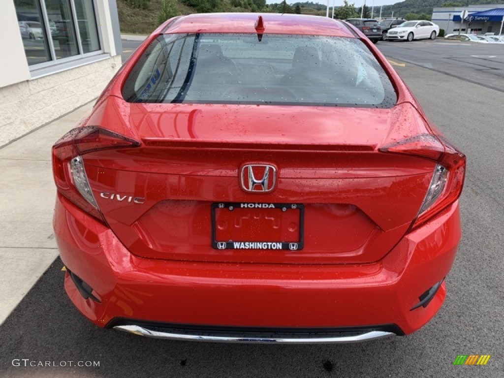 2019 Civic EX Sedan - Rallye Red / Black photo #6