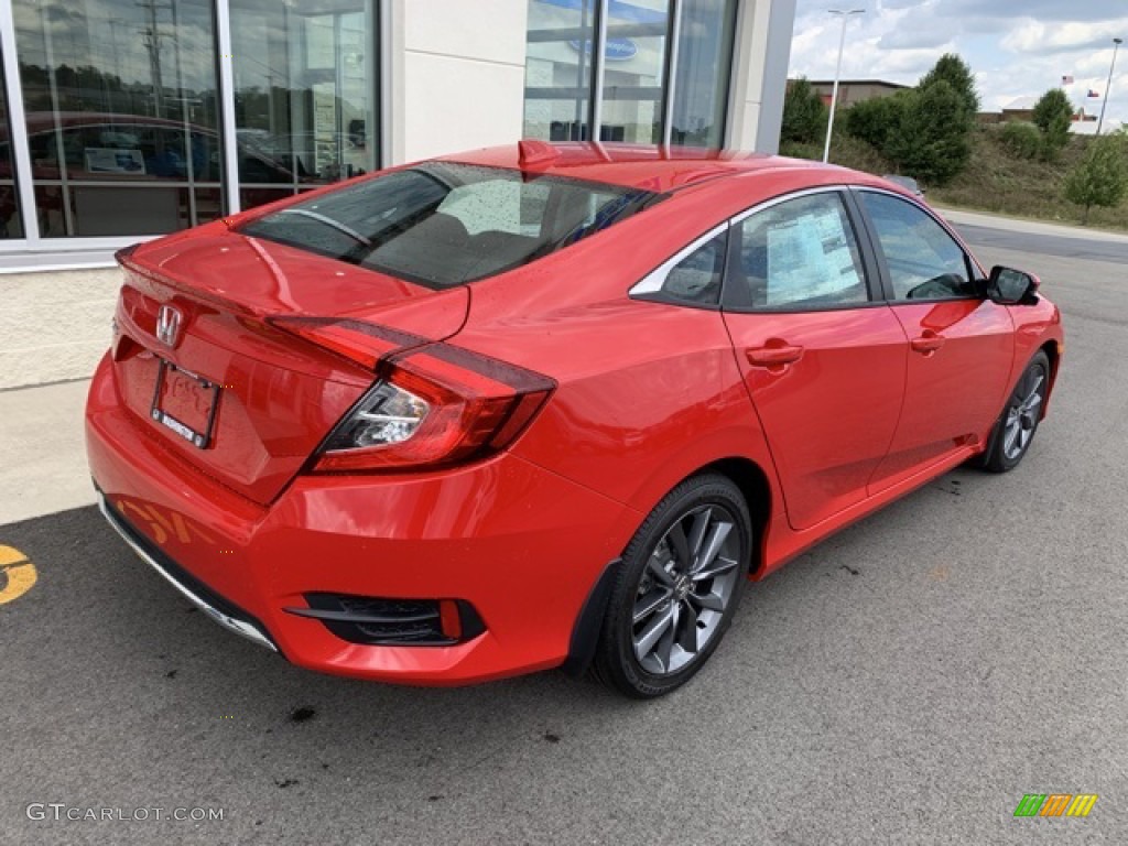 2019 Civic EX Sedan - Rallye Red / Black photo #7