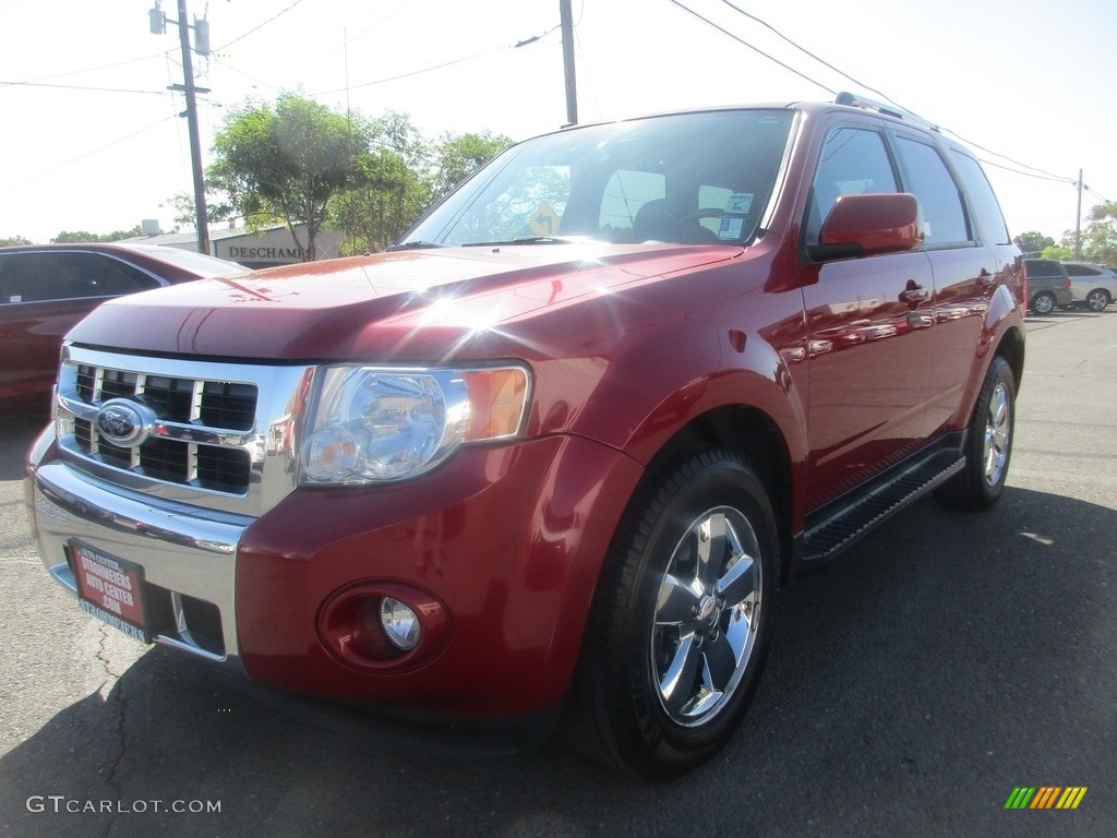 2010 Escape Limited V6 4WD - Sangria Red Metallic / Charcoal Black photo #2