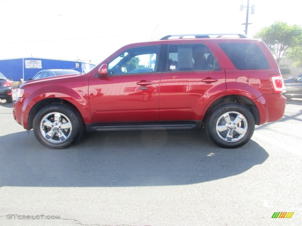 2010 Escape Limited V6 4WD - Sangria Red Metallic / Charcoal Black photo #4