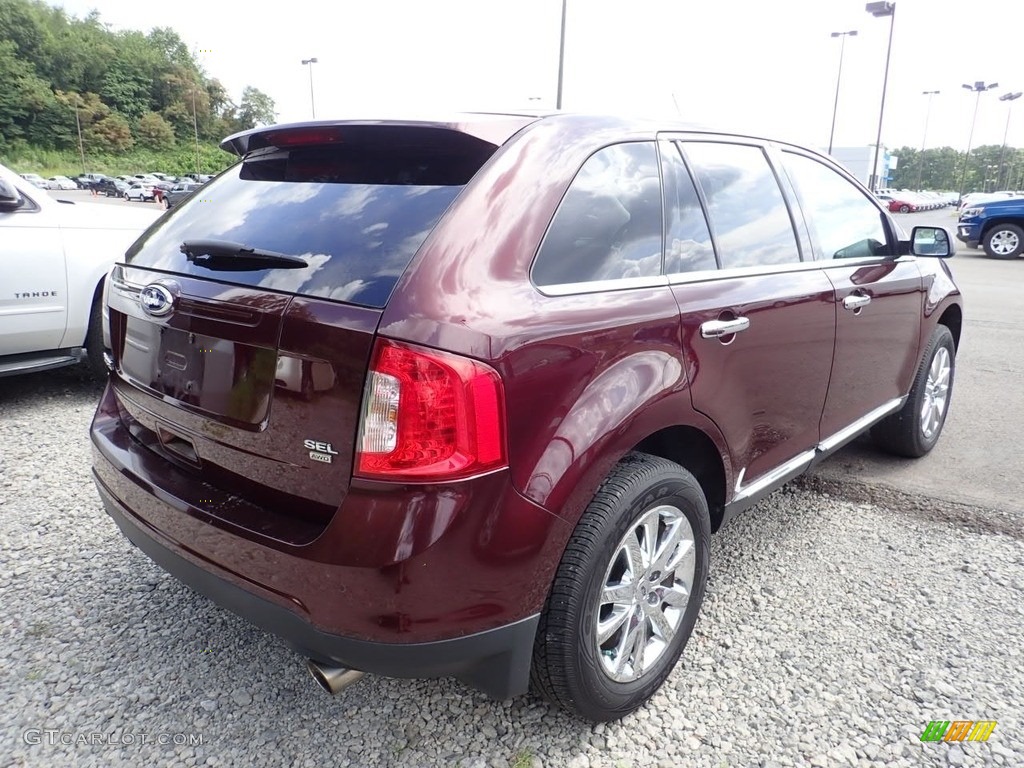 2011 Edge SEL AWD - Bordeaux Reserve Red Metallic / Charcoal Black photo #4