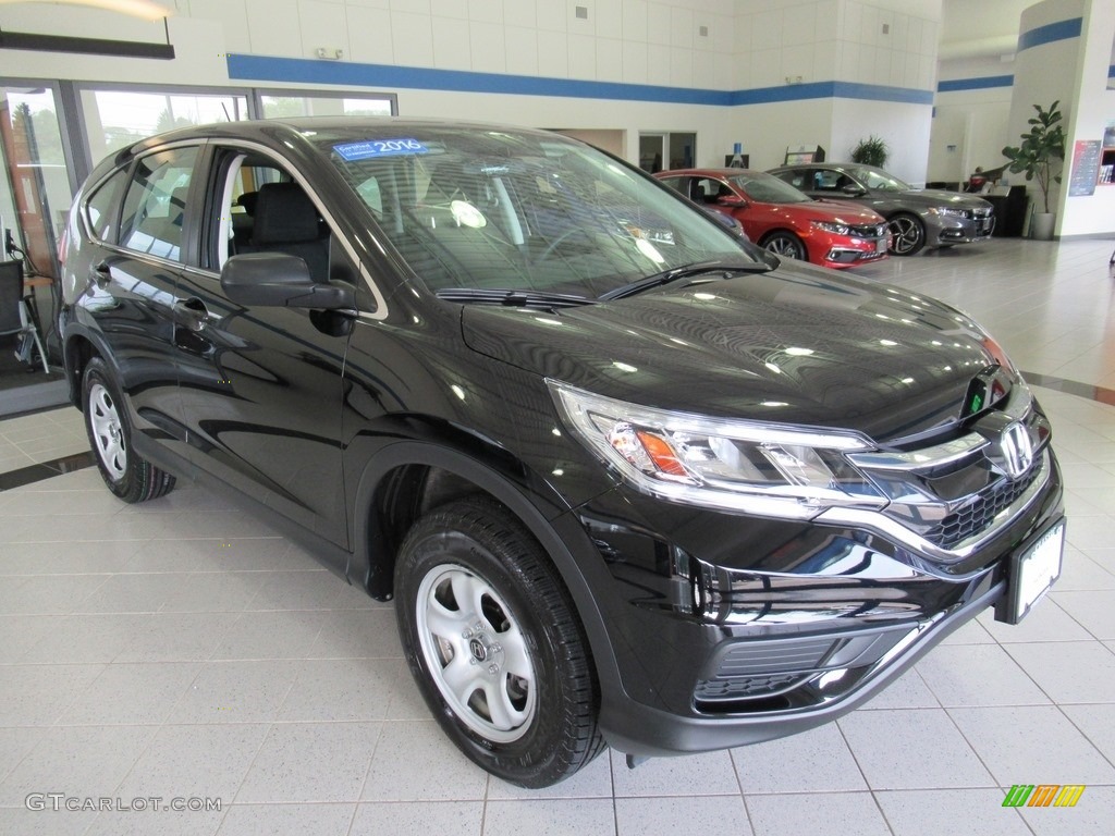 2016 CR-V LX AWD - Crystal Black Pearl / Black photo #3