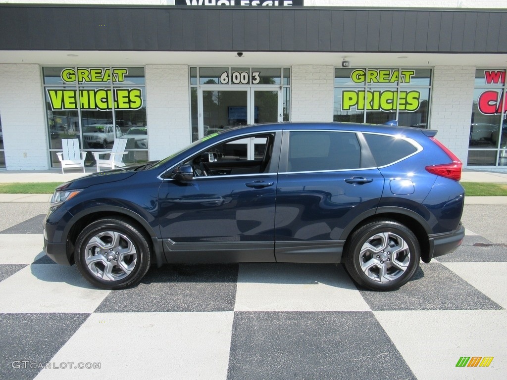 2017 CR-V EX-L AWD - Obsidian Blue Pearl / Gray photo #1