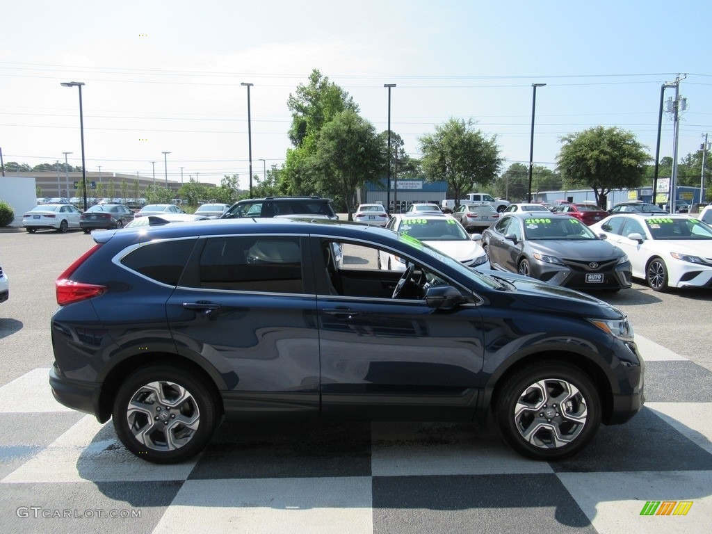 2017 CR-V EX-L AWD - Obsidian Blue Pearl / Gray photo #3