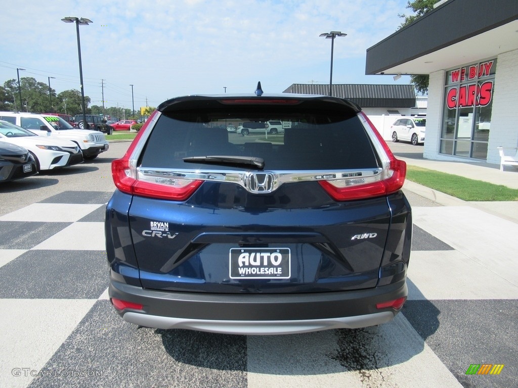 2017 CR-V EX-L AWD - Obsidian Blue Pearl / Gray photo #4