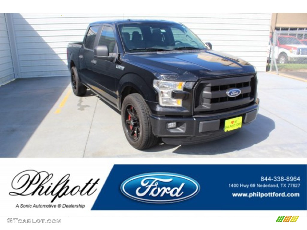 2016 F150 XL SuperCrew - Shadow Black / Medium Earth Gray photo #1