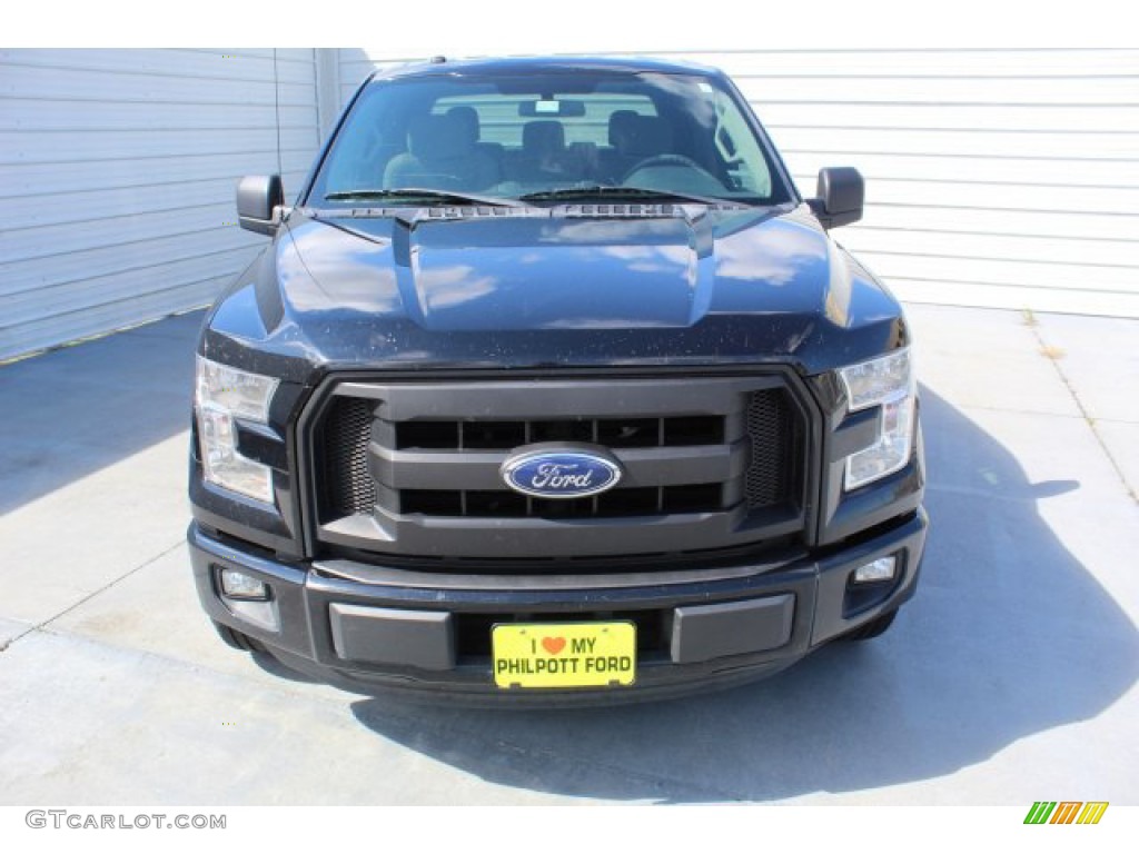 2016 F150 XL SuperCrew - Shadow Black / Medium Earth Gray photo #3