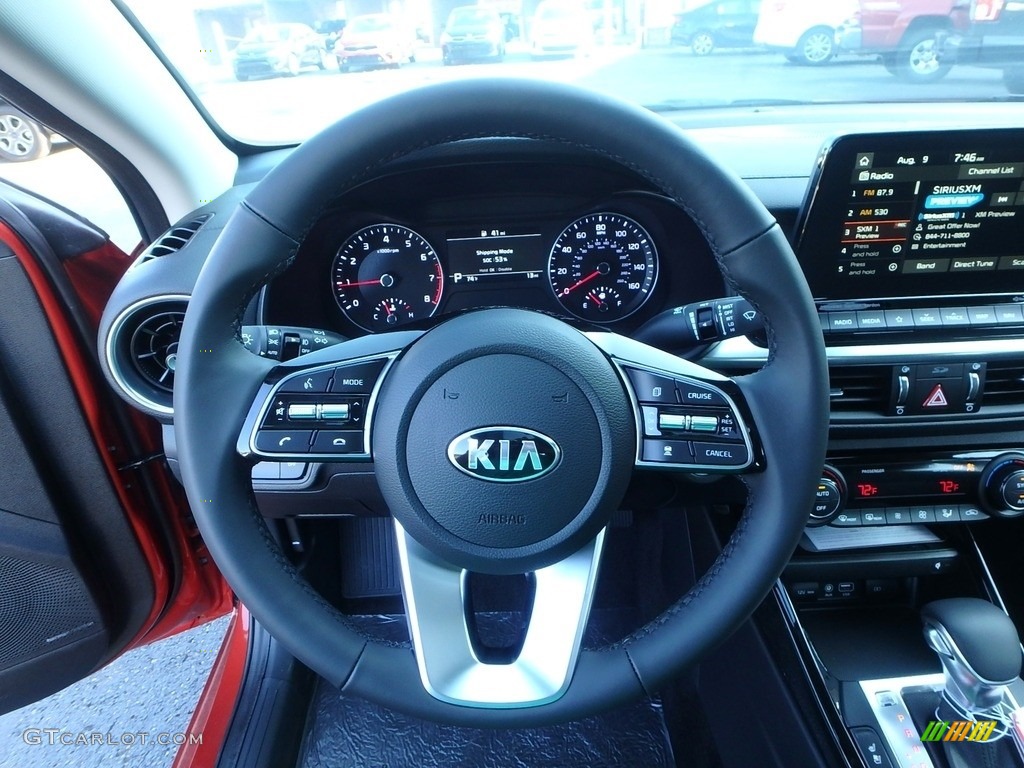 2019 Kia Forte EX Black Steering Wheel Photo #134668737