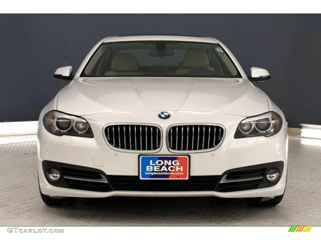 2016 5 Series 535i Sedan - Mineral White Metallic / Venetian Beige/Black photo #2