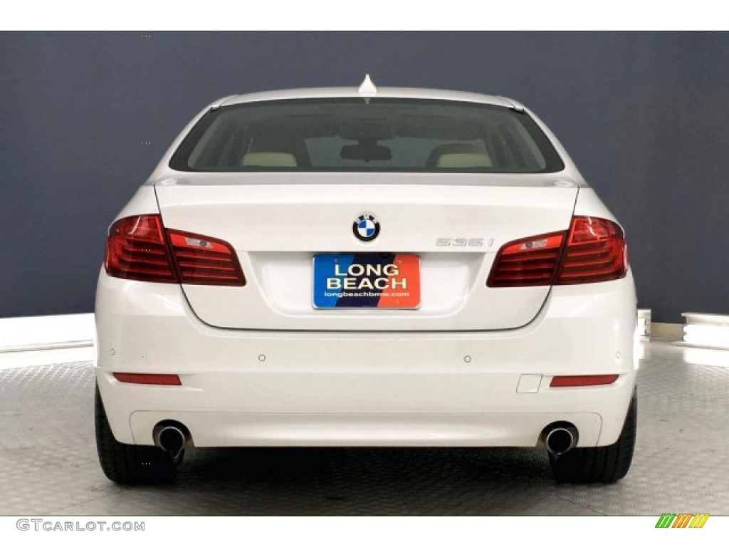 2016 5 Series 535i Sedan - Mineral White Metallic / Venetian Beige/Black photo #3