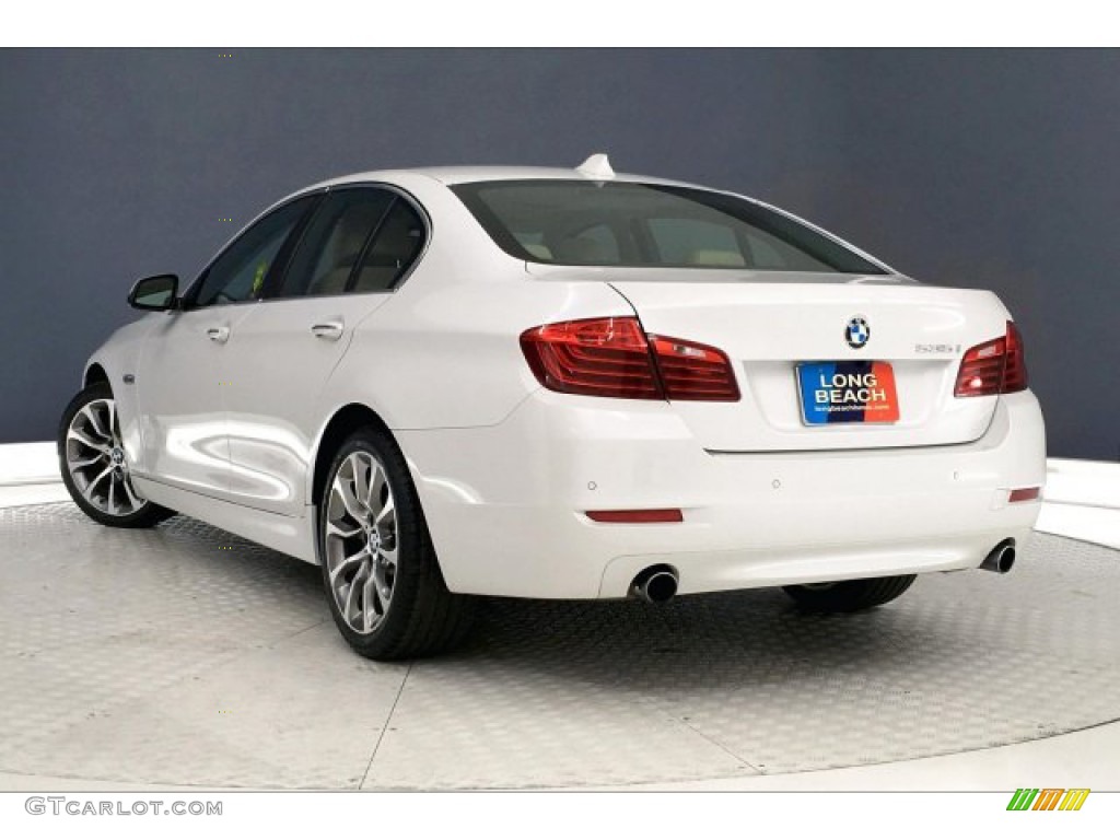 2016 5 Series 535i Sedan - Mineral White Metallic / Venetian Beige/Black photo #10