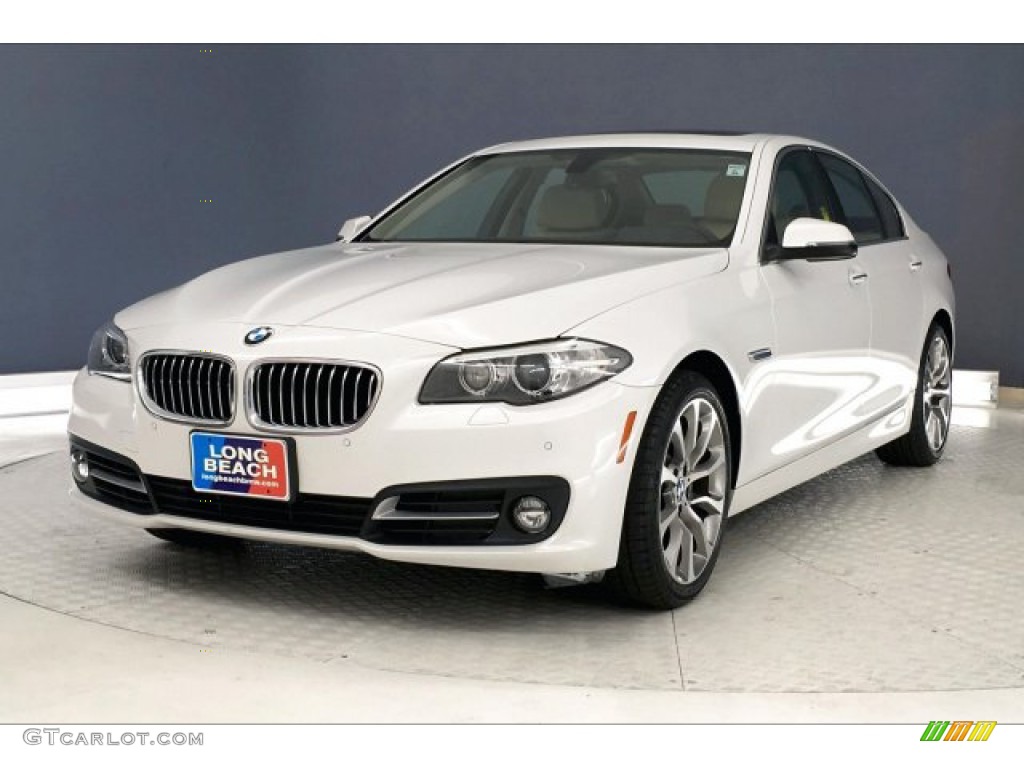 2016 5 Series 535i Sedan - Mineral White Metallic / Venetian Beige/Black photo #12