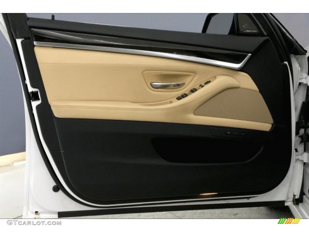 2016 5 Series 535i Sedan - Mineral White Metallic / Venetian Beige/Black photo #21
