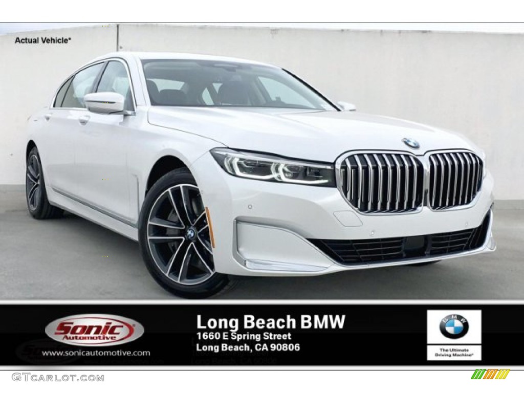 2020 7 Series 750i xDrive Sedan - Mineral White Metallic / Black photo #1