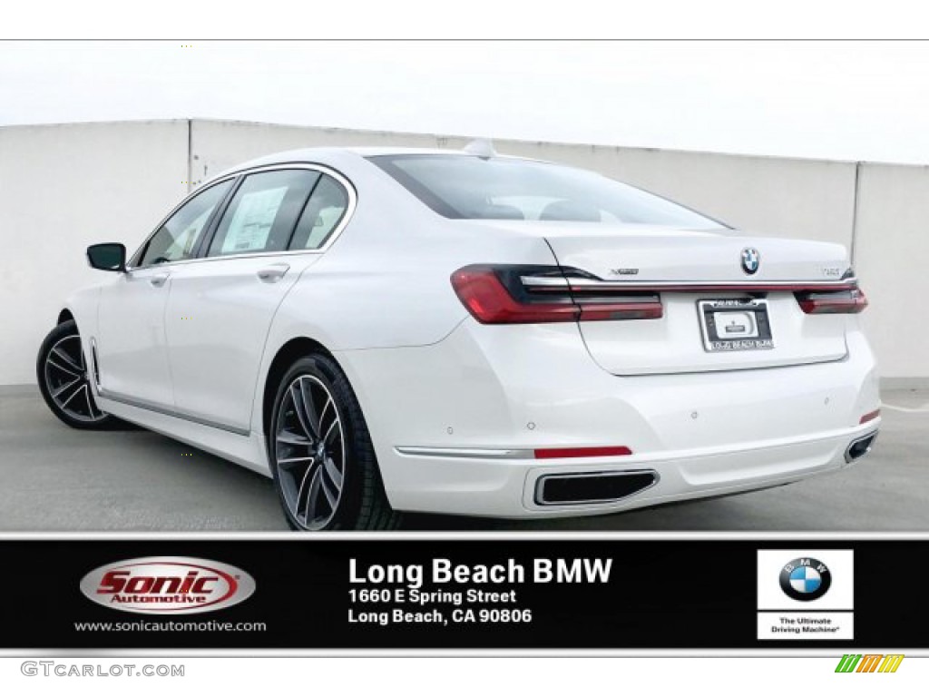 2020 7 Series 750i xDrive Sedan - Mineral White Metallic / Black photo #3