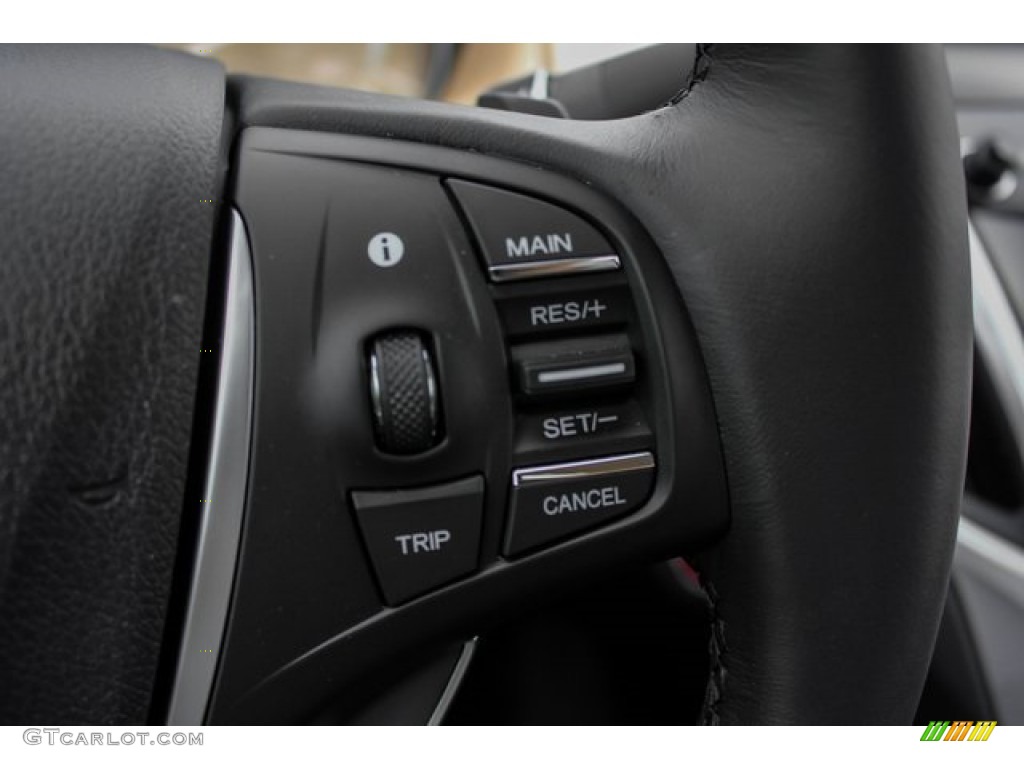 2020 Acura TLX Technology Sedan Ebony Steering Wheel Photo #134671175