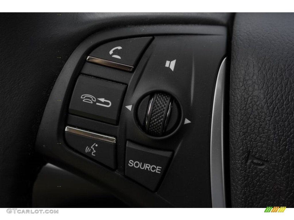 2020 Acura TLX Technology Sedan Ebony Steering Wheel Photo #134671256