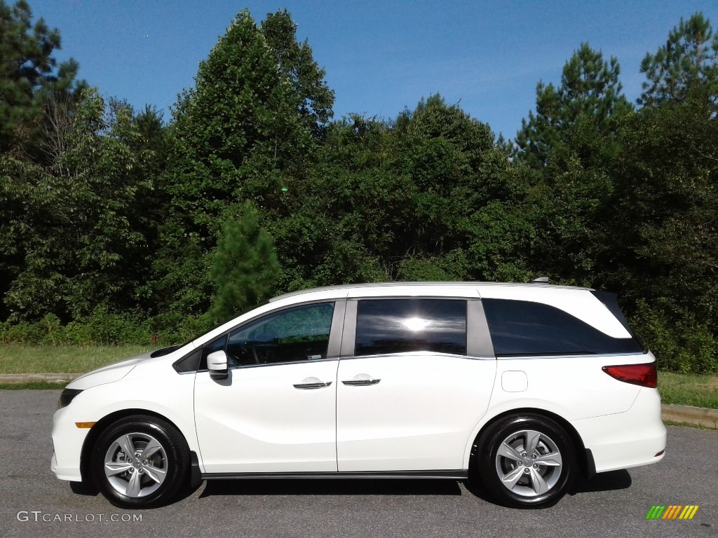 White Diamond Pearl 2019 Honda Odyssey EX Exterior Photo #134674244