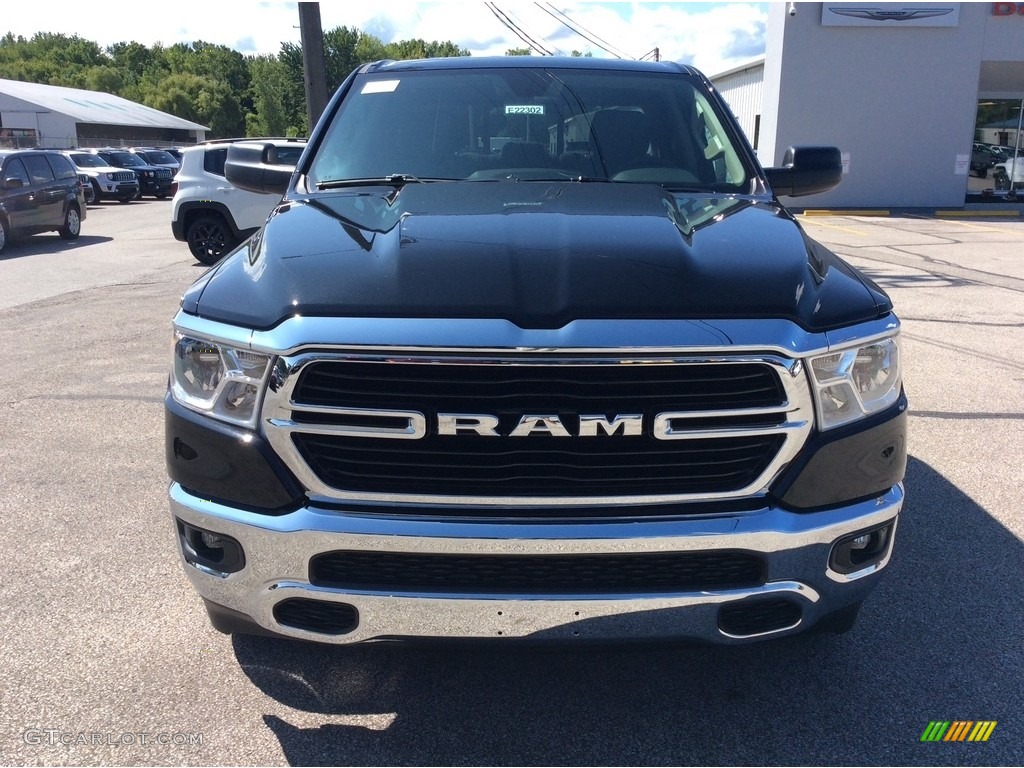 2019 1500 Big Horn Quad Cab 4x4 - Diamond Black Crystal Pearl / Black/Diesel Gray photo #4