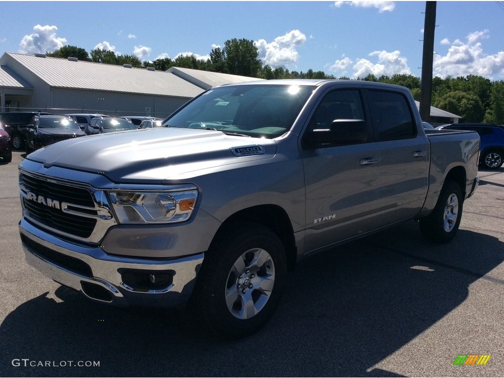 2019 1500 Big Horn Crew Cab 4x4 - Billett Silver Metallic / Black/Diesel Gray photo #5