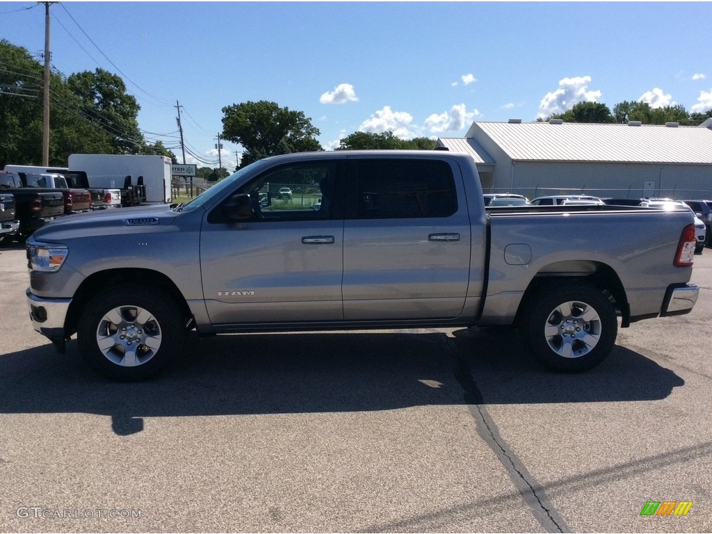 2019 1500 Big Horn Crew Cab 4x4 - Billett Silver Metallic / Black/Diesel Gray photo #6