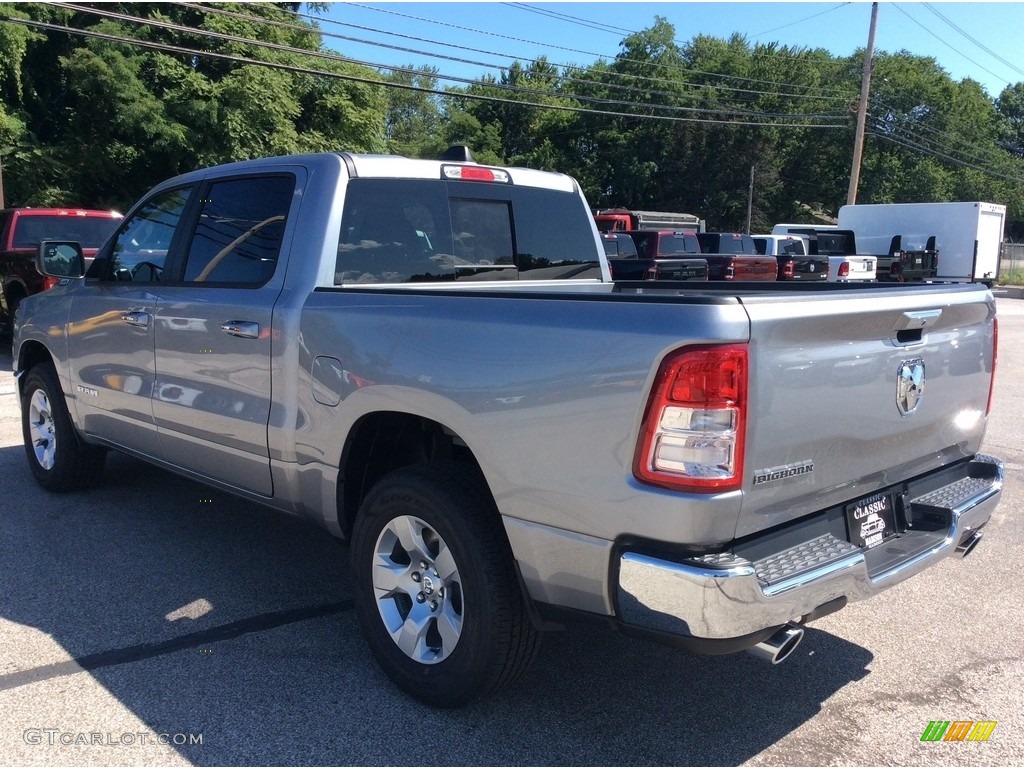 2019 1500 Big Horn Crew Cab 4x4 - Billett Silver Metallic / Black/Diesel Gray photo #7