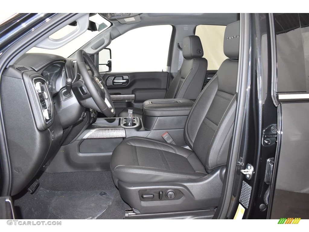 Jet Black Interior 2020 GMC Sierra 2500HD Denali Crew Cab 4WD Photo #134677179
