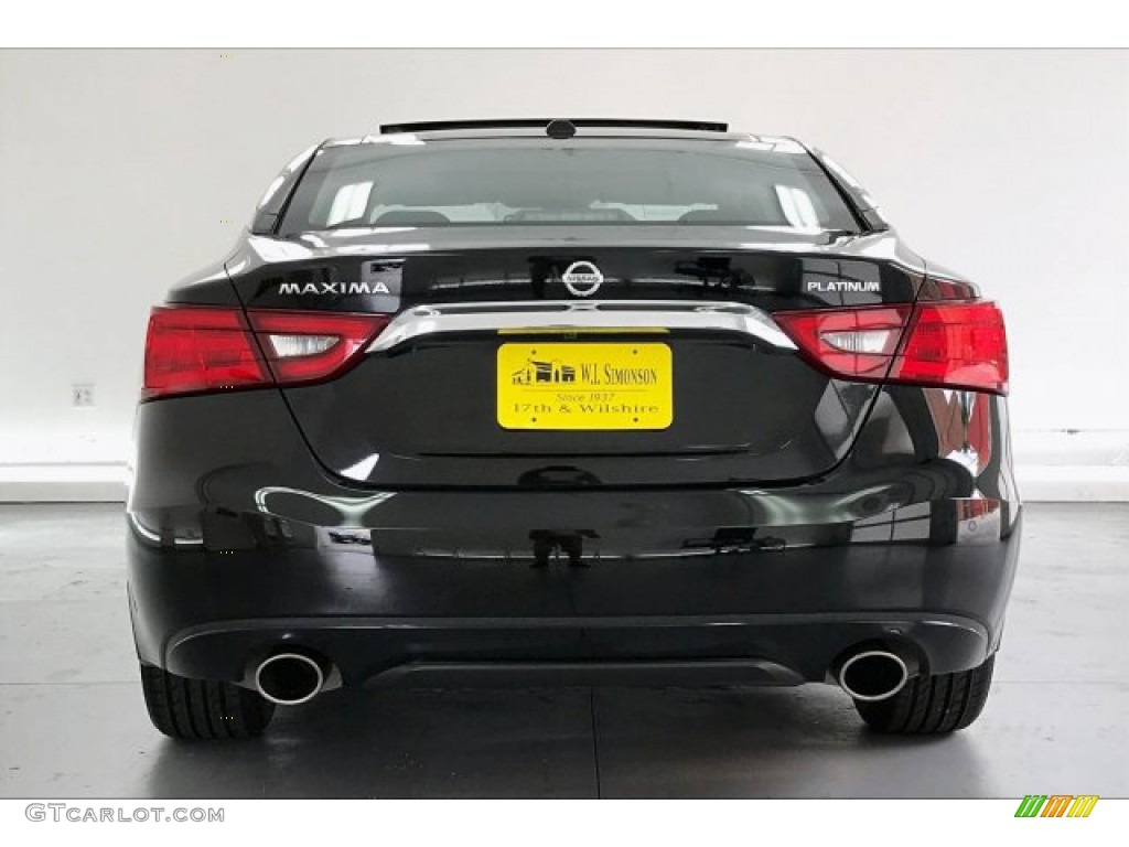 2016 Maxima Platinum - Super Black / Charcoal photo #3
