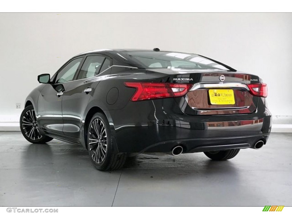2016 Maxima Platinum - Super Black / Charcoal photo #10