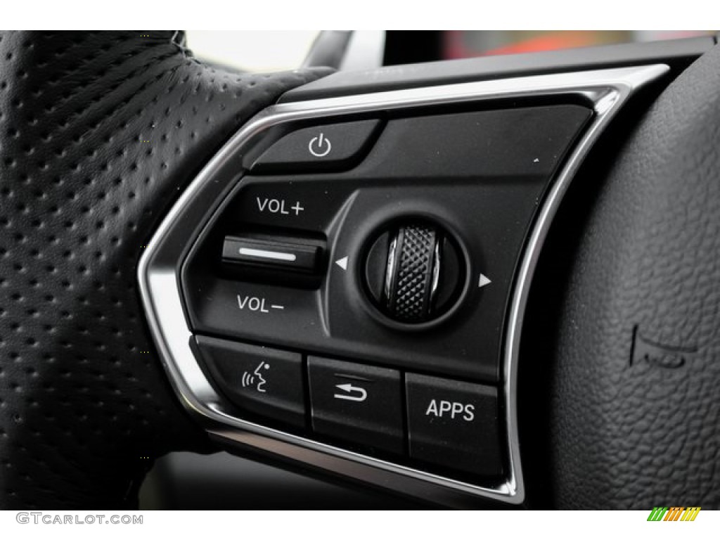 2020 Acura RDX A-Spec AWD Ebony Steering Wheel Photo #134677592