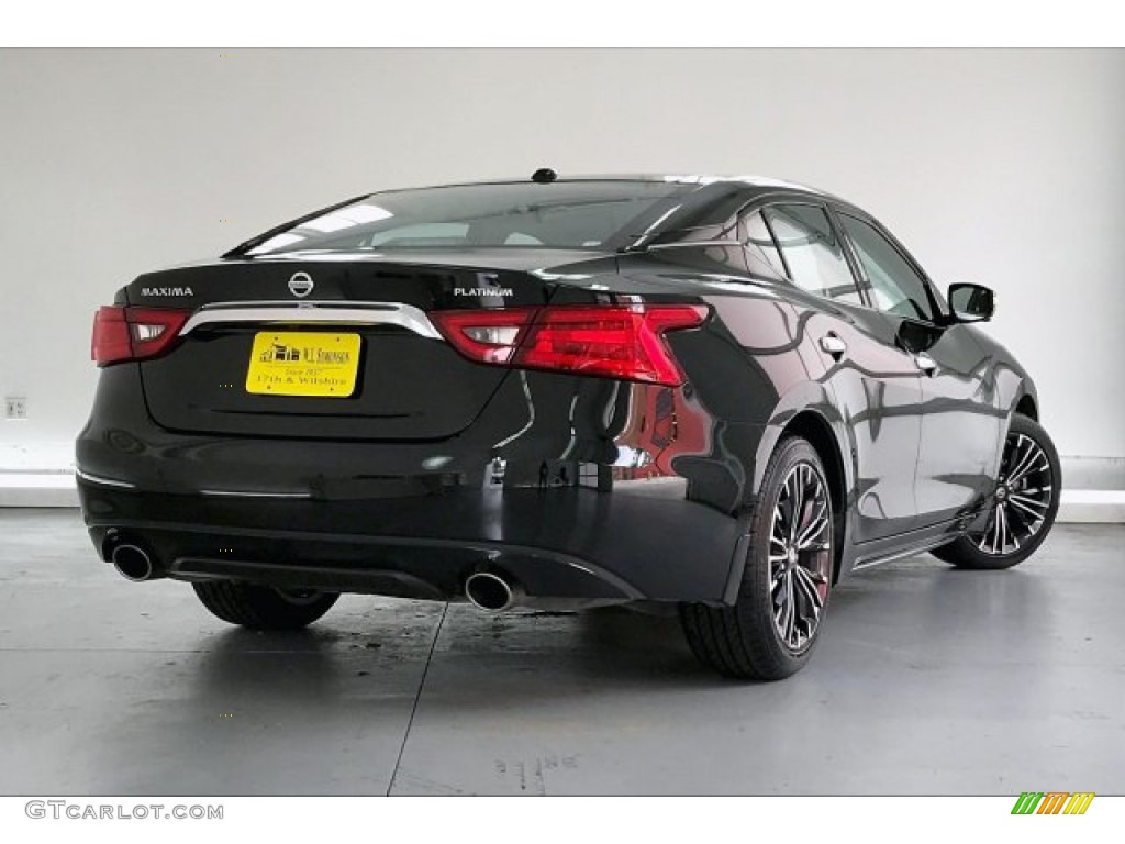 2016 Maxima Platinum - Super Black / Charcoal photo #16