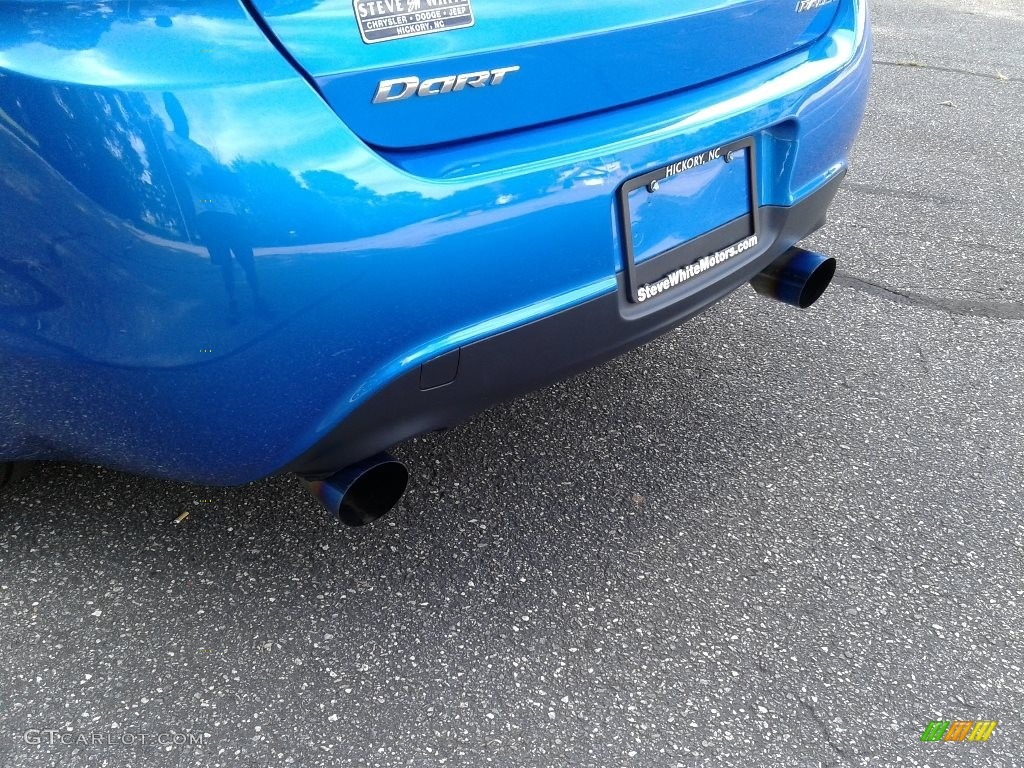 2015 Dart SXT - Laser Blue Pearl / Black/Light Tungsten Accent Stitching photo #28