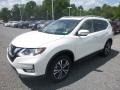 Pearl White 2019 Nissan Rogue SV AWD Exterior