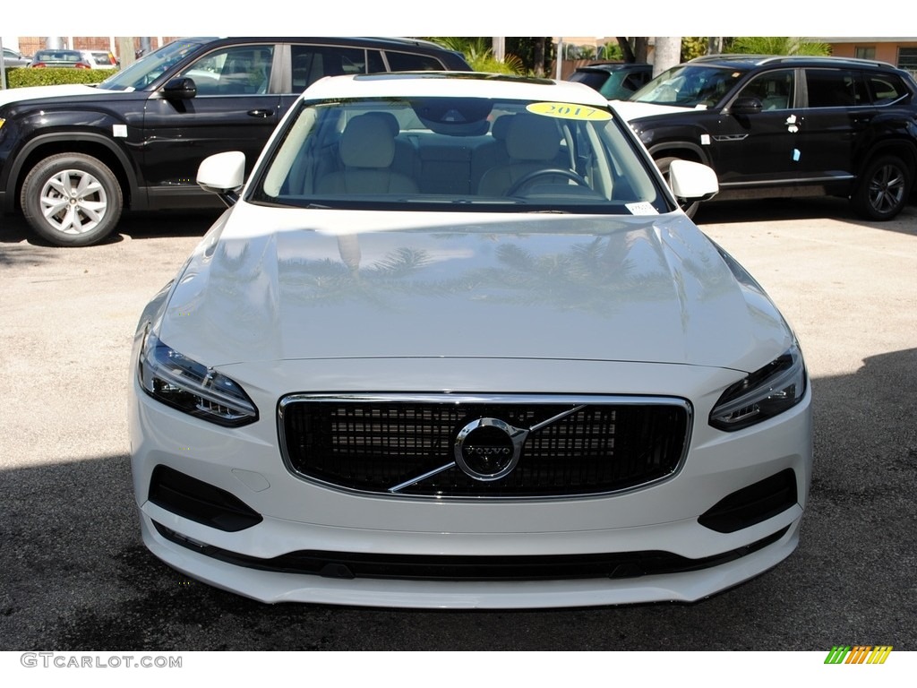 2017 S90 T5 - Crystal White Pearl Metallic / Blonde photo #3