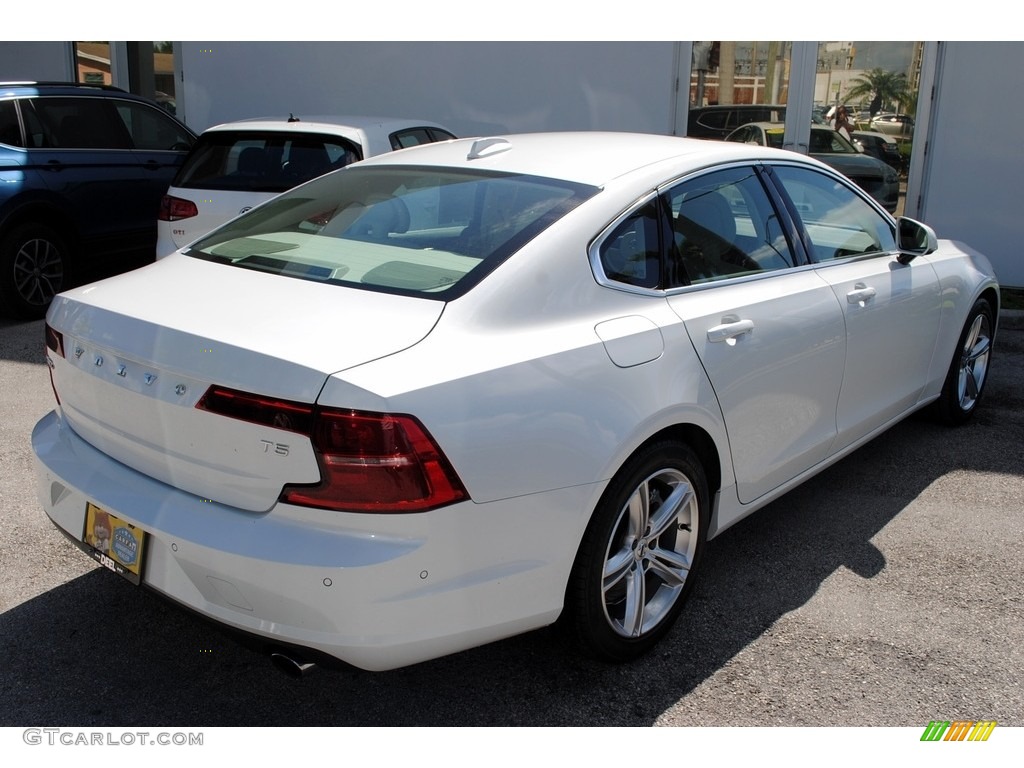 2017 S90 T5 - Crystal White Pearl Metallic / Blonde photo #9