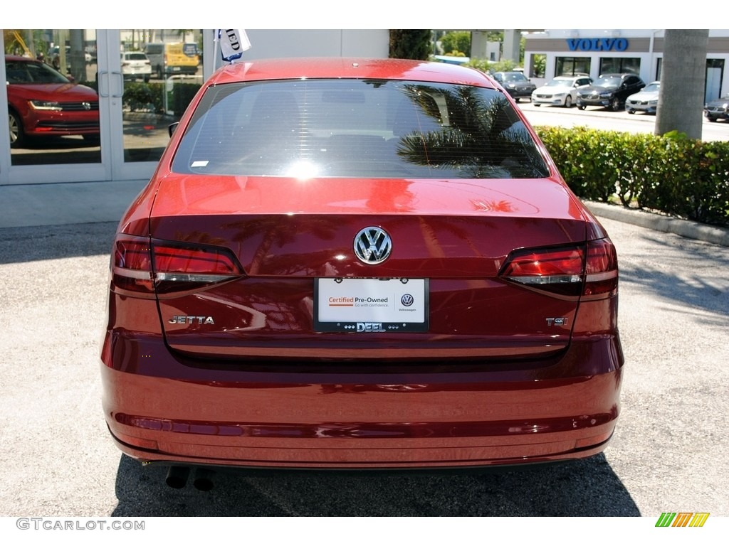 2017 Jetta S - Cardinal Red Metallic / Black/Palladium Gray photo #8