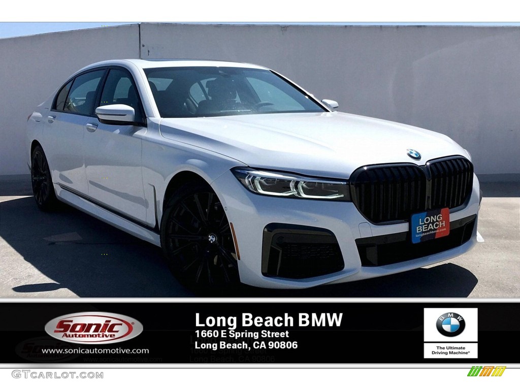 2020 7 Series 740i Sedan - Mineral White Metallic / Mocha photo #1