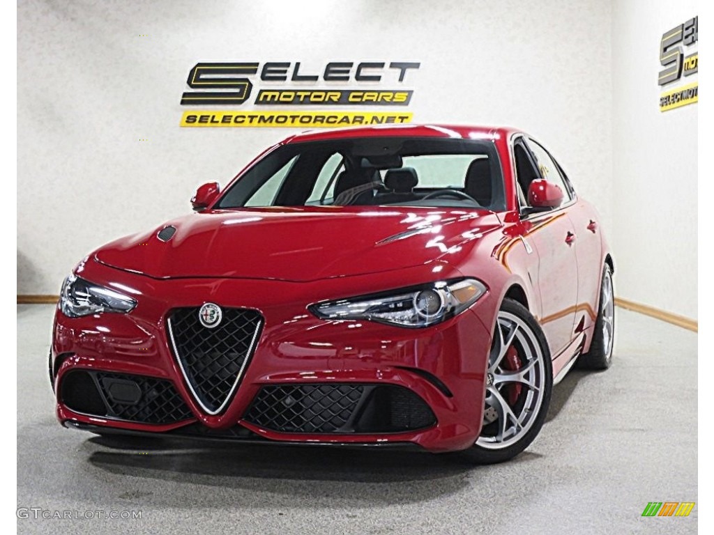 2017 Giulia Quadrifoglio - Rosso Alfa (Red) / Black photo #1