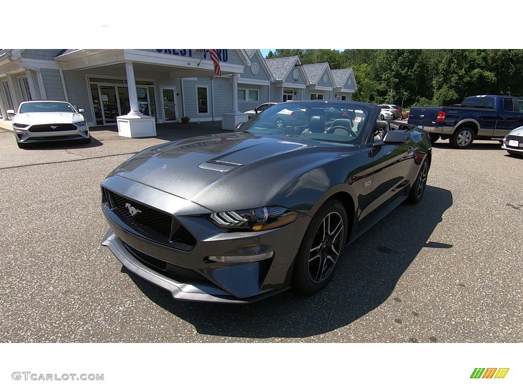 2019 Mustang GT Premium Convertible - Magnetic / Ebony photo #3