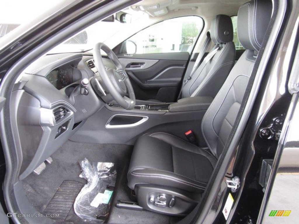 Ebony Interior 2020 Jaguar F-PACE 25t Checkered Flag Edition Photo #134688534
