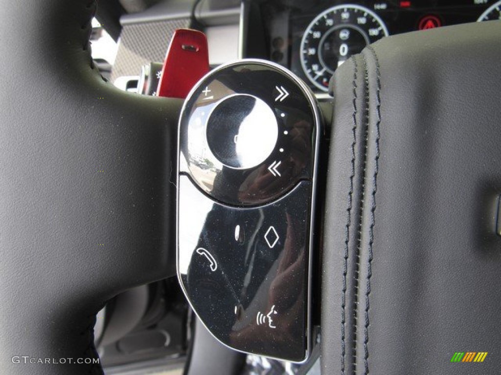 2019 Land Rover Range Rover SVAutobiography Dynamic Ebony/Ebony Steering Wheel Photo #134688900