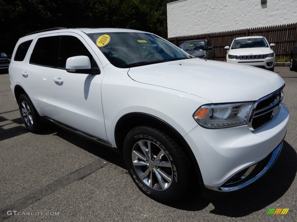 2014 Durango Limited AWD - Bright White / Black/Light Frost Beige photo #8