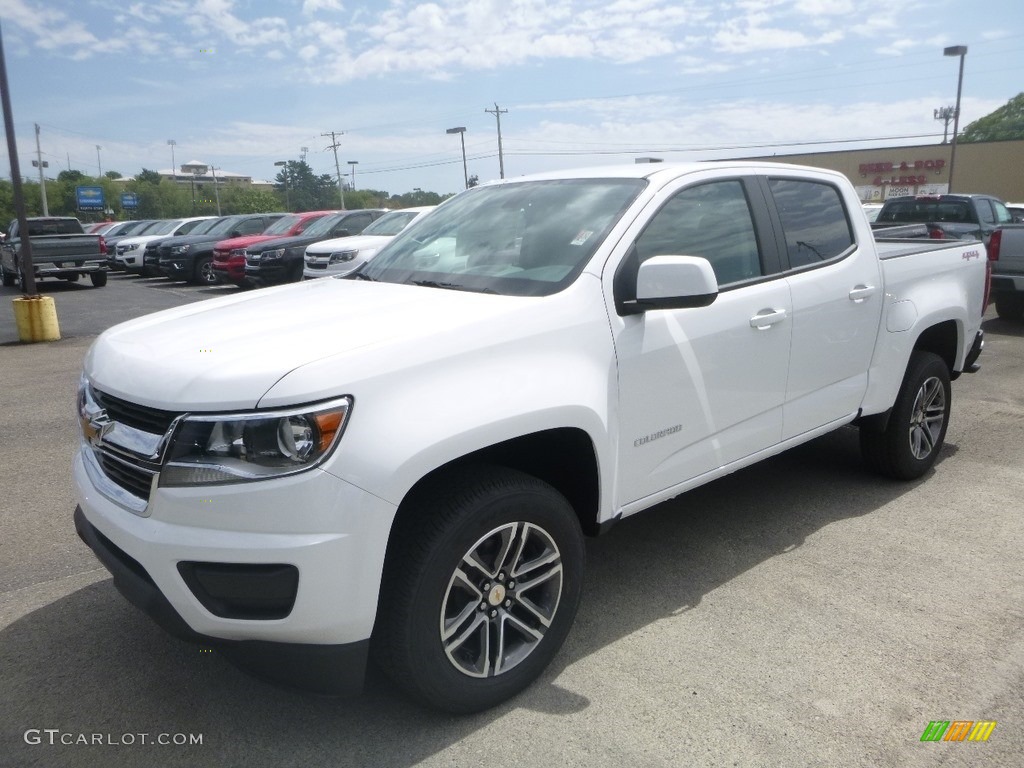 Summit White 2020 Chevrolet Colorado WT Crew Cab 4x4 Exterior Photo #134690898